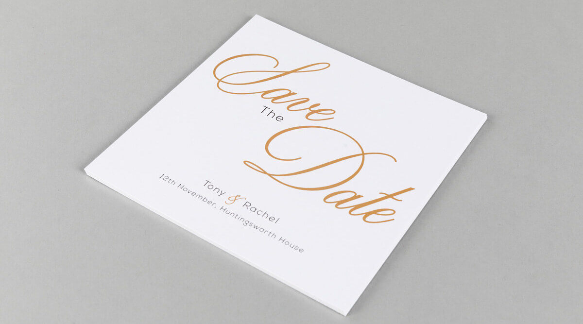 Flat Save the Date Cards